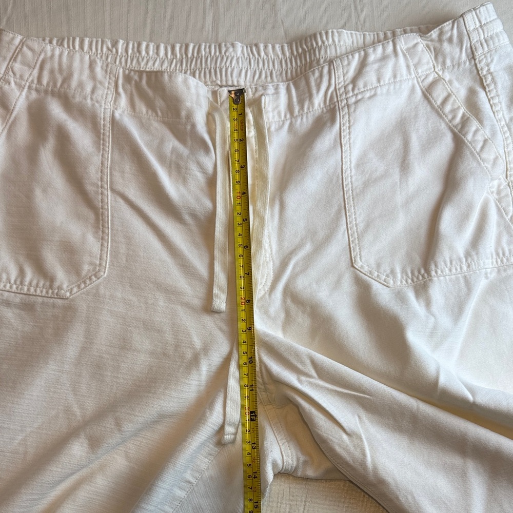 J. Crew Women's Off-White Elastic Waist Drawstring Pants Size XXL - Picture 9 of 14